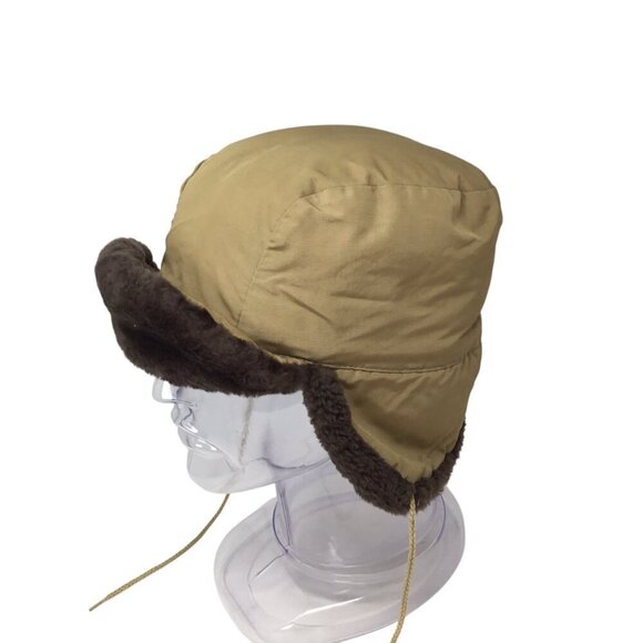 Vintage Eddie Bauer Goose Down Trapper Hat Ear Flaps Hunting Insulated Size M? - Picture 1 of 10